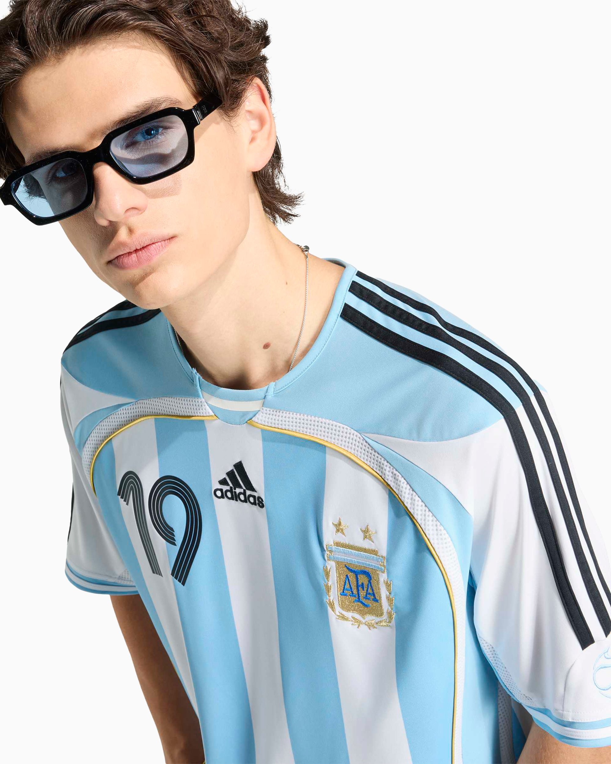 adidas Performance Argentina 2006 Messi Men's Jersey T-Shirt Blue