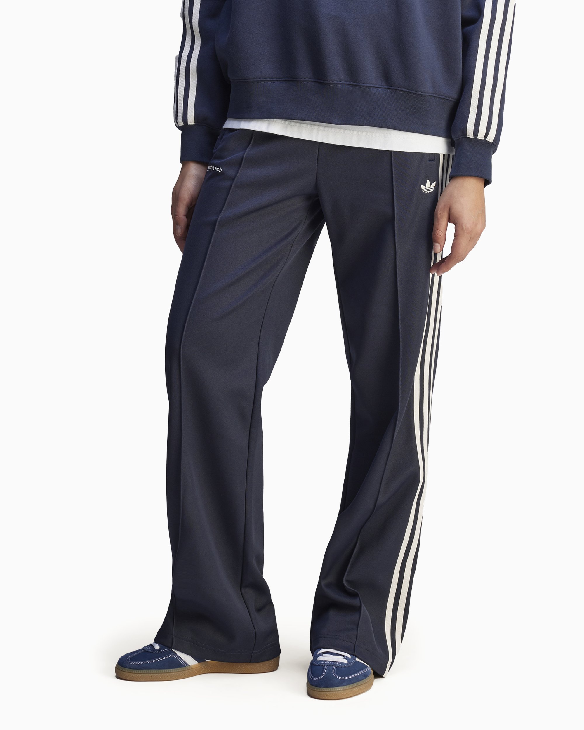 割引クーポン Straight Rich & Sporty x adidas Women's Blue Pants Track ウォーキング・ランニングウェア