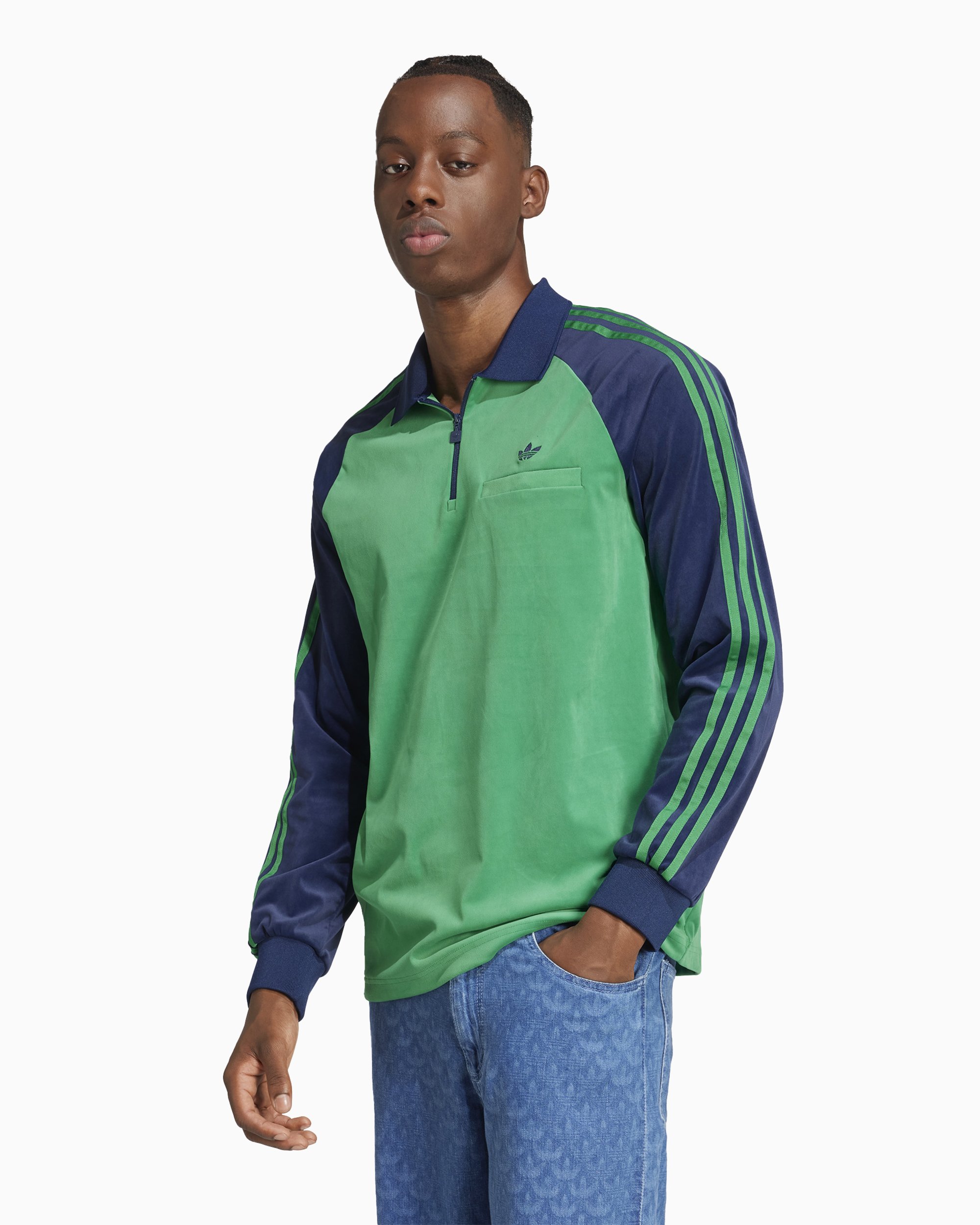 Mens adidas velour jacket deals