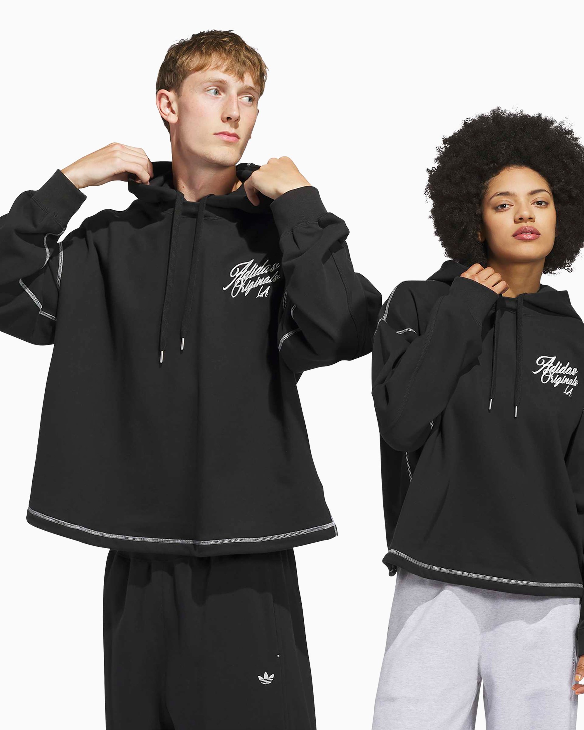 Sweat À Capuche Oversize adidas Originals Los Angeles Santa Monica