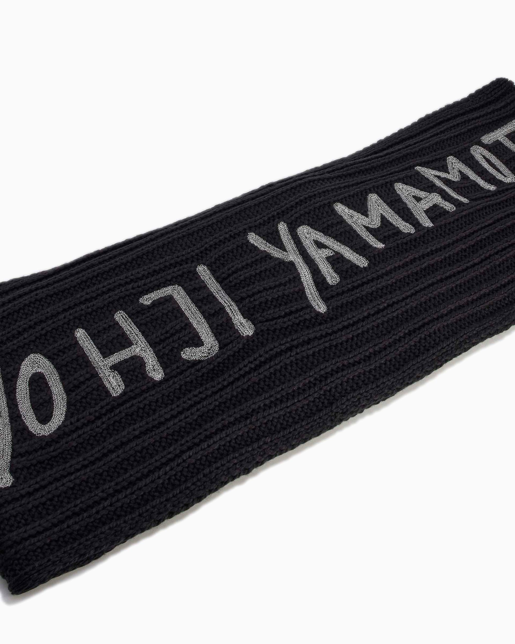 adidas Y-3 Chunky Knit XXL Unisex Scarf Black JX8302 | FOOTDISTRICT