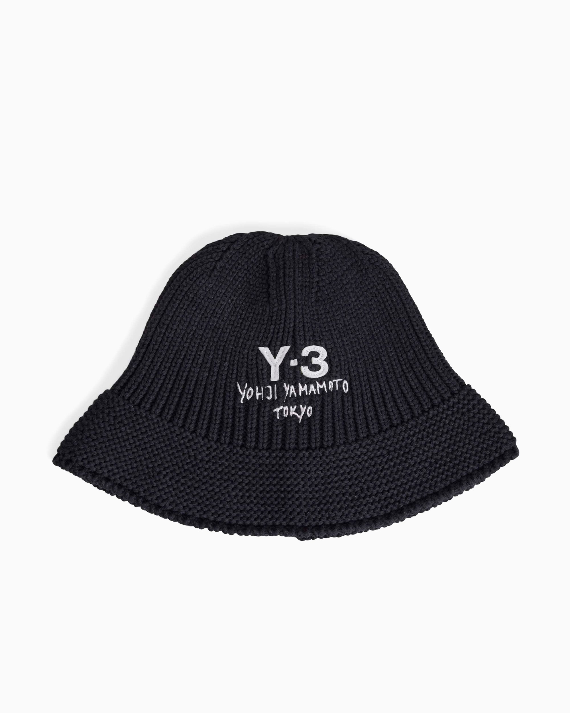 adidas Y-3 Heritage Knit Unisex Bucket Hat Black JX8305
