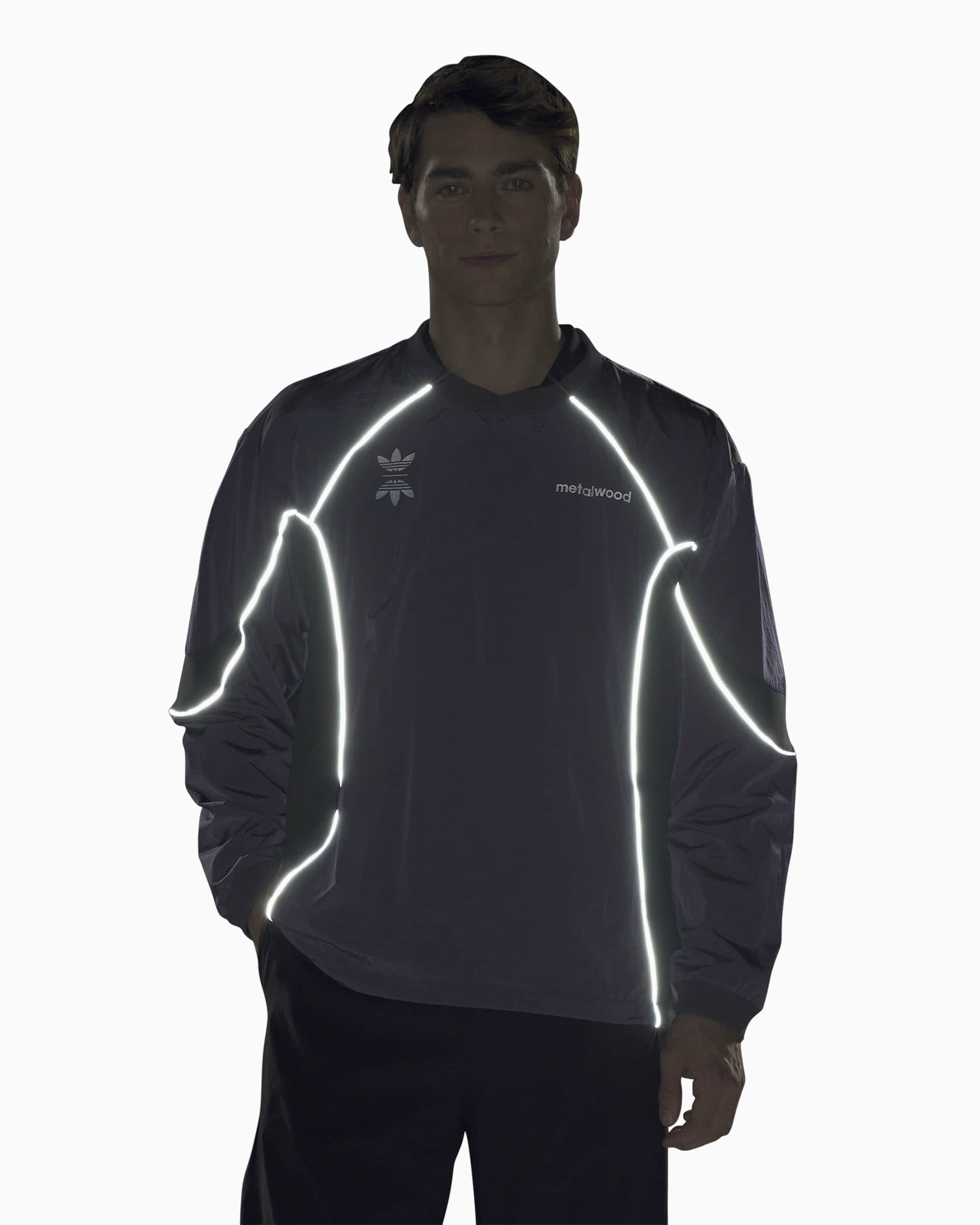 adidas Originals x Metalwood Logo Relaxed Men's Sweatshirt Purple