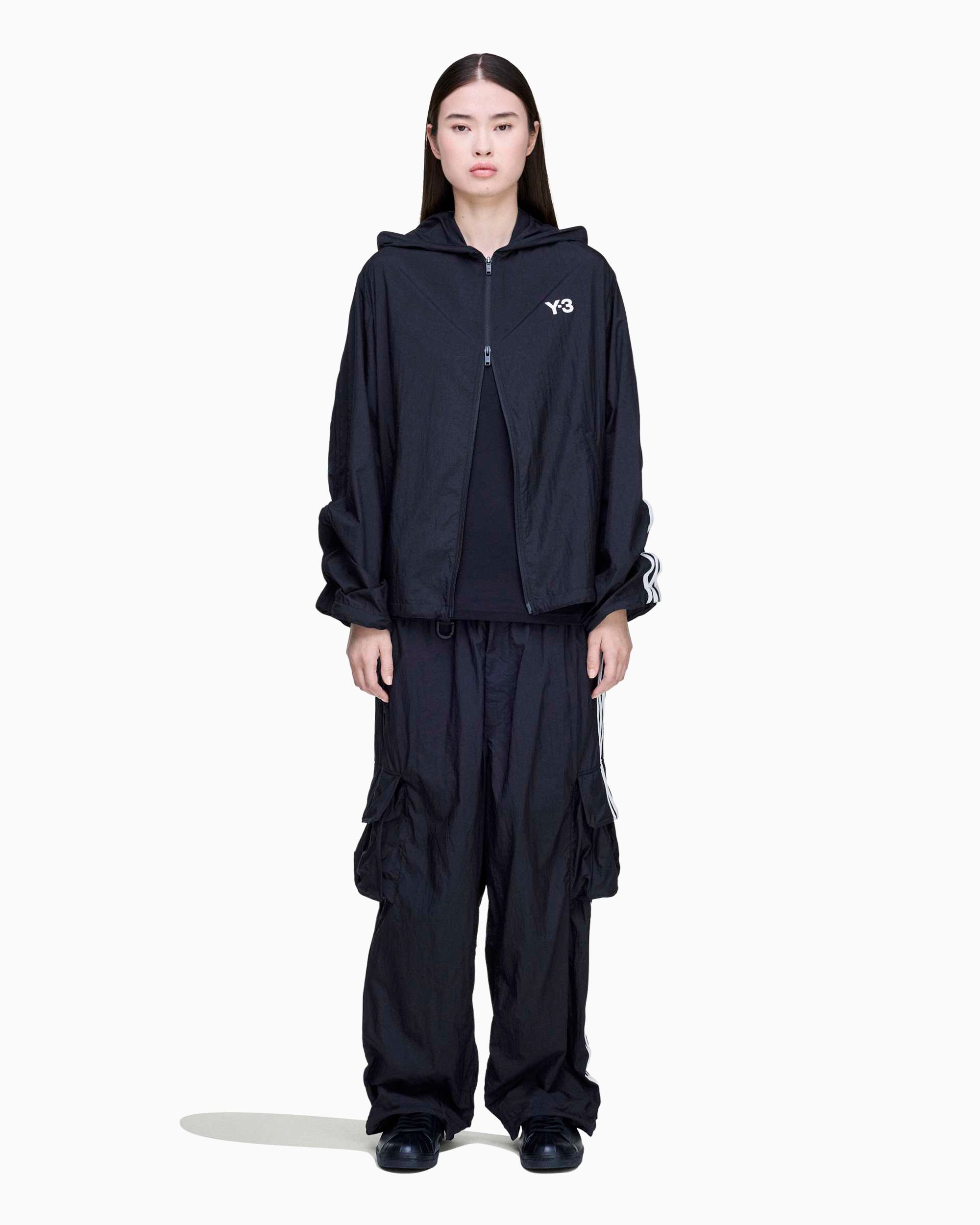 adidas Y-3 Nylon Wired Logo Relaxed Men's Light Jacket Black