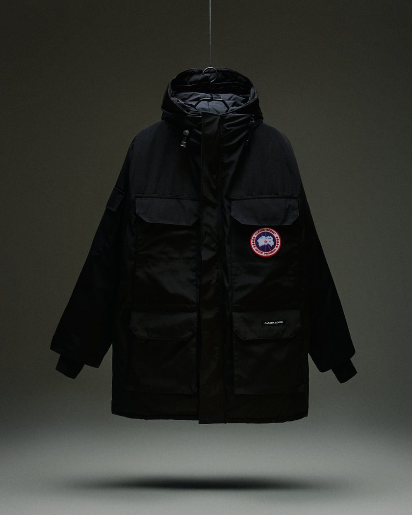 Canada goose expedition parka black hot sale