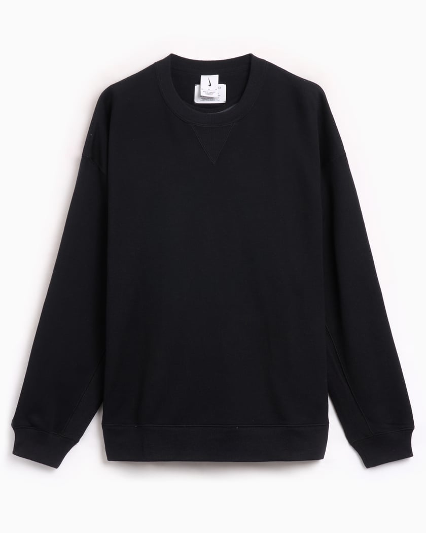 Black crew neck sweater nike discount