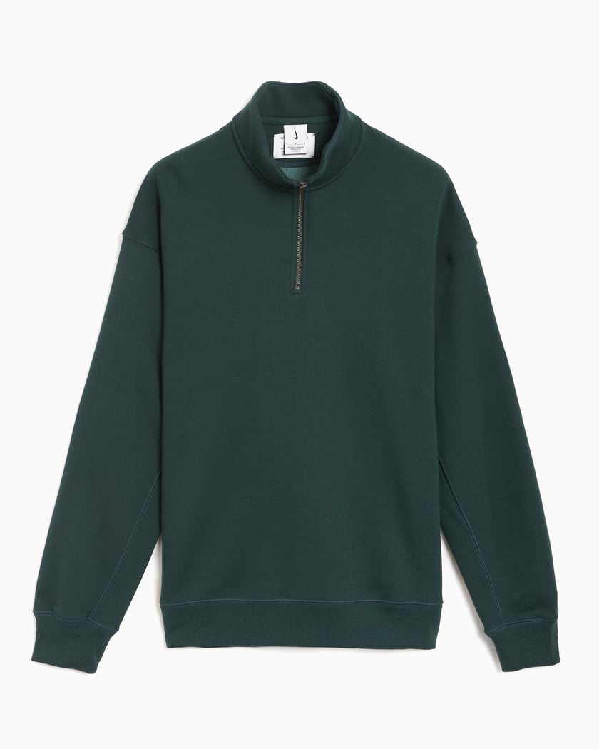 Nike Unisex Wool Classics Quarter Zip Sweatshirt Green FV4891 397 FOOTDISTRICT