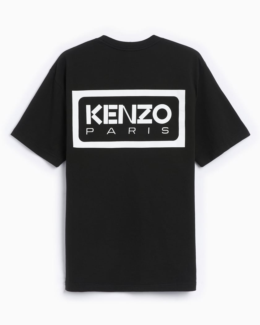 Kenzo Paris Logo Men s T Shirt Negro Blanco FE55TS1844SG 99J FOOTDISTRICT