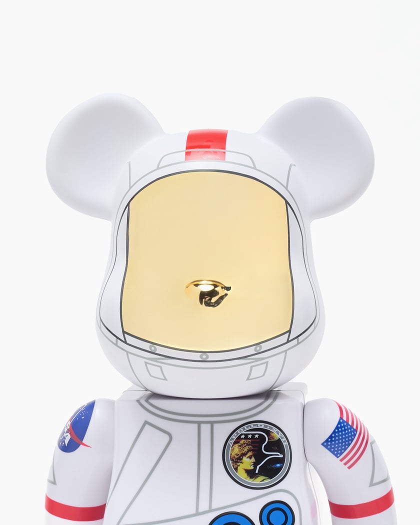 Medicom Toy Be@rbrick NASA - Apollo 17 100% & 400% White
