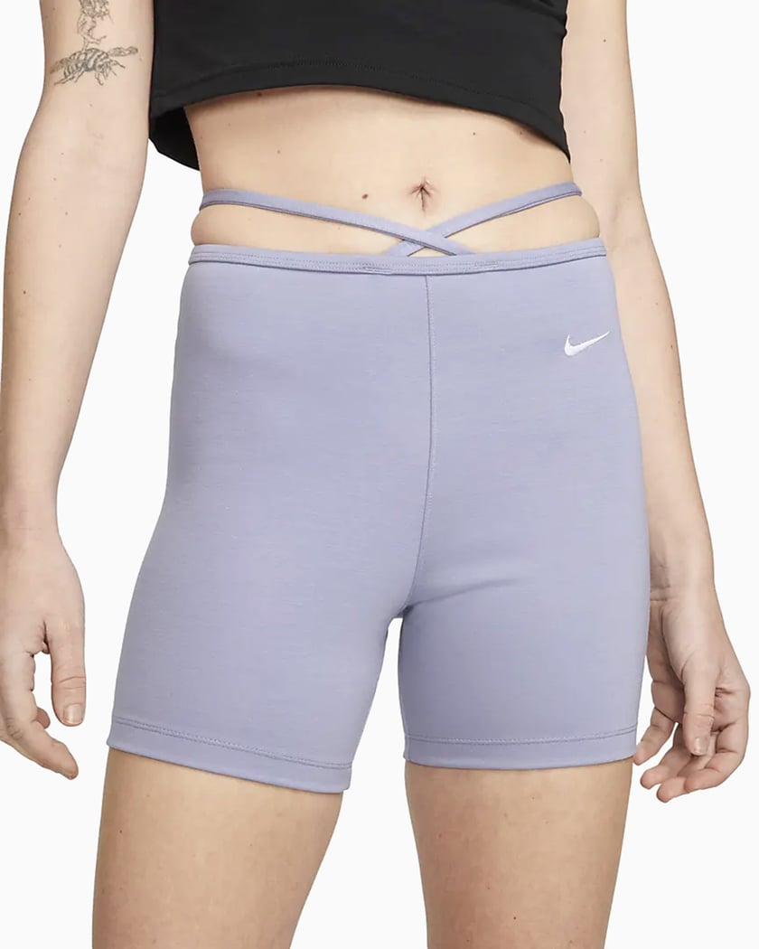 nike purple biker shorts