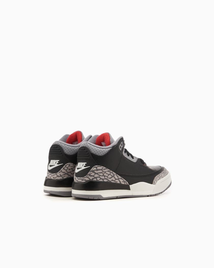 Air Jordan 3 Retro Black Cement Reimagined PS Black DM0966 010 FOOTDISTRICT