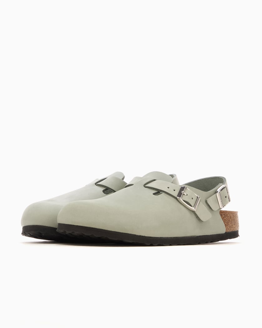 Birkenstock Tokio Nubuck II Narrow Green 1029429 | FOOTDISTRICT