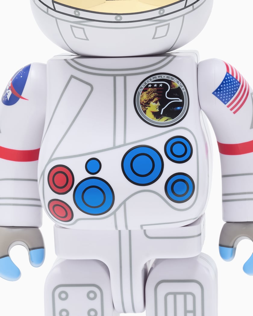 Medicom Toy Be@rbrick NASA - Apollo 17 100% & 400% White
