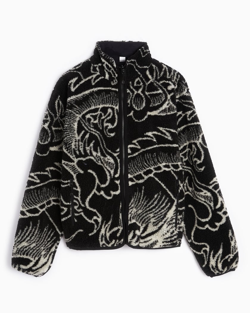 stussy dragon fleece jacketメンズ