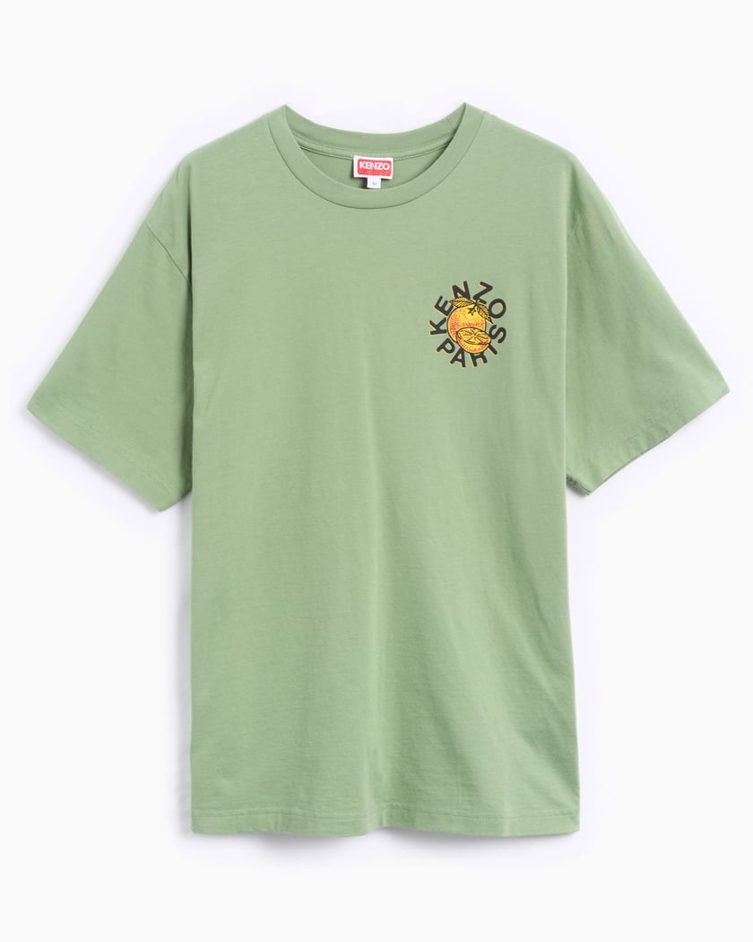 Kenzo Orange Men s Classic T Shirt Verde FE55TS1904SG 47 FOOTDISTRICT