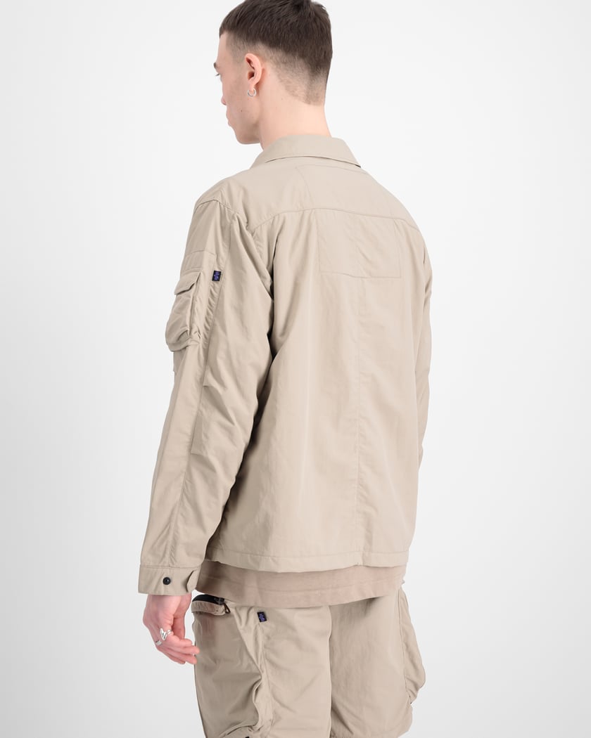 新版 Alpha Industries Beige Jacket UV Overshirt Utility Unisex ジャケット・アウター