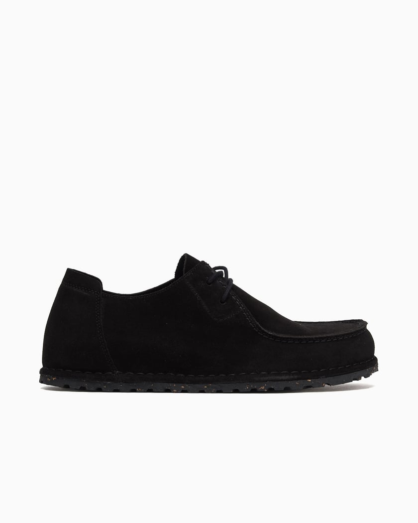 BIRKENSTOCK Utti Lace Suede Leather Unisex Shoes Black