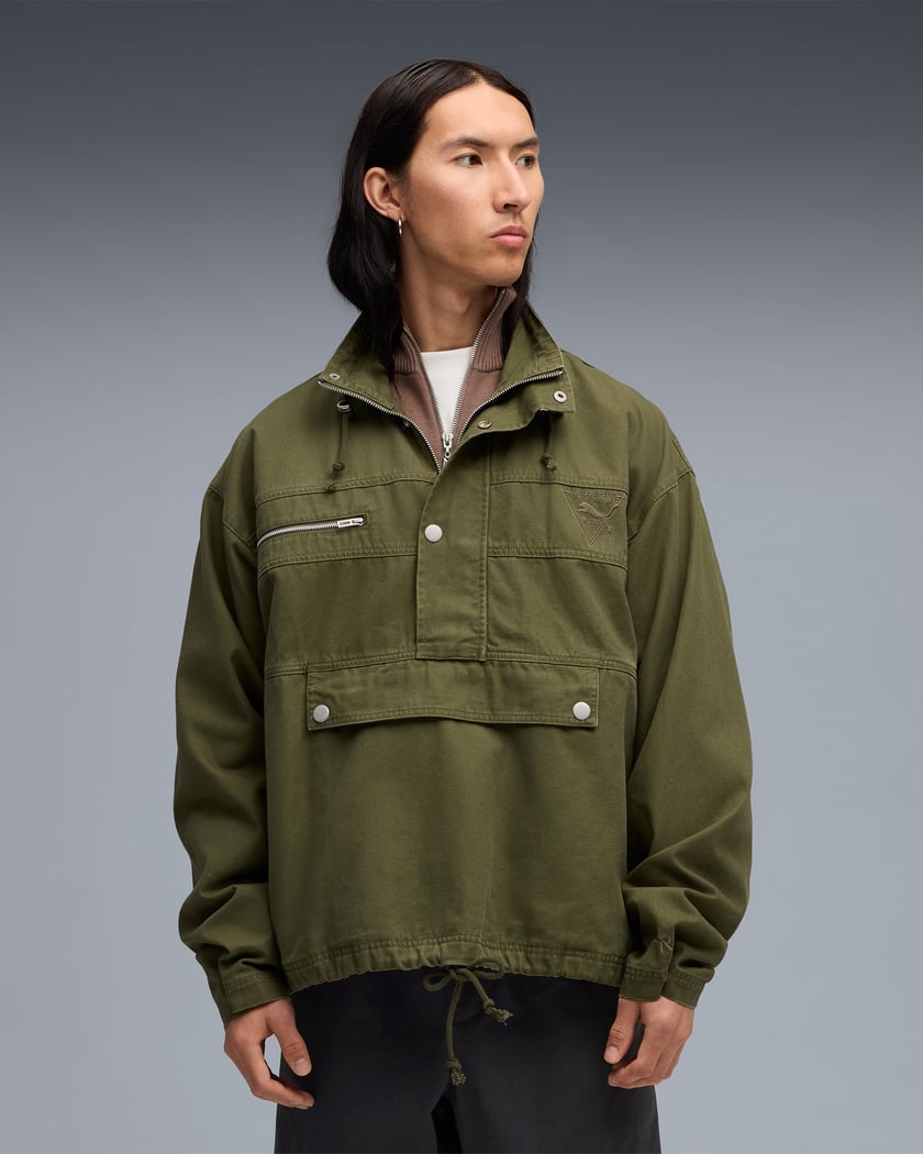 Puma x REPRESENT Relaxed Unisex Light Jacket Green 632541-92