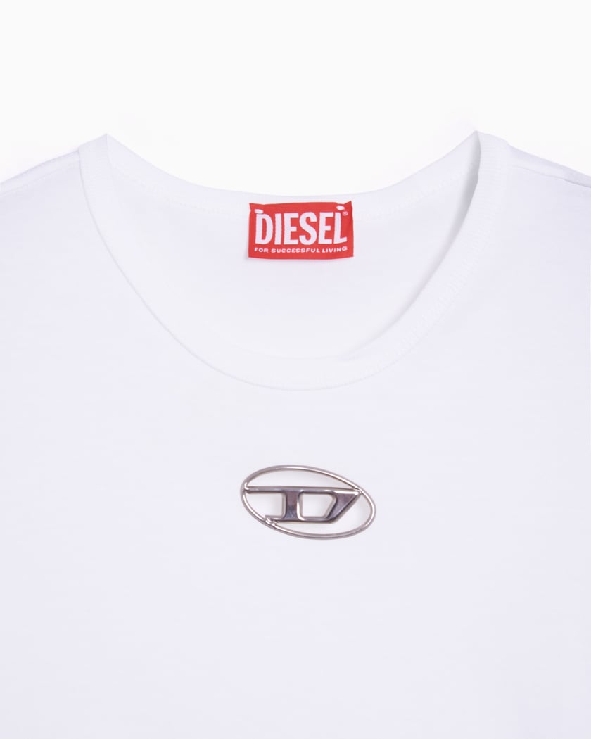 Diesel T Logo Women s T Shirt Bianco A15402 0HERS 100 FOOTDISTRICT