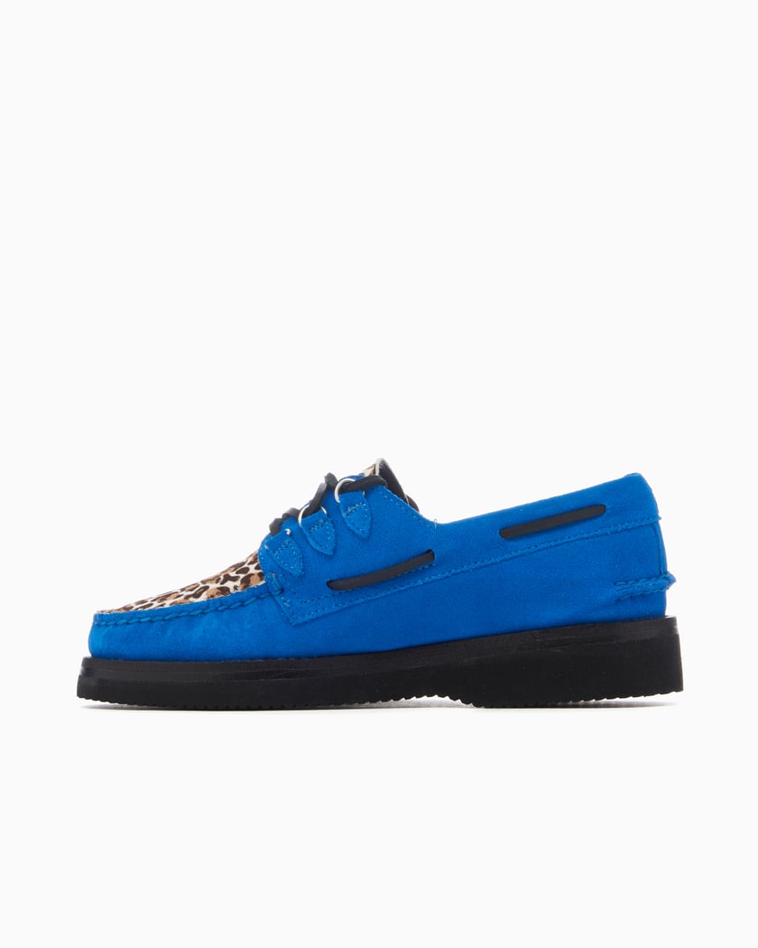 Pleasures x Sperry Vibram 3 Eye Boat Shoe Blue P23SP075 BLUE FOOTDISTRICT