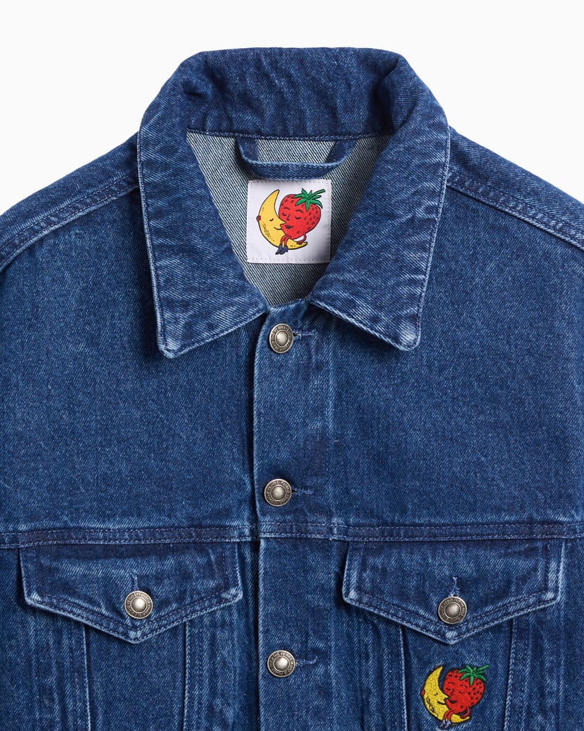 【HI FI FNK】Chris Denim Blouson Godhead Golfing Print Regular Fit Denim Jacket – EVISU