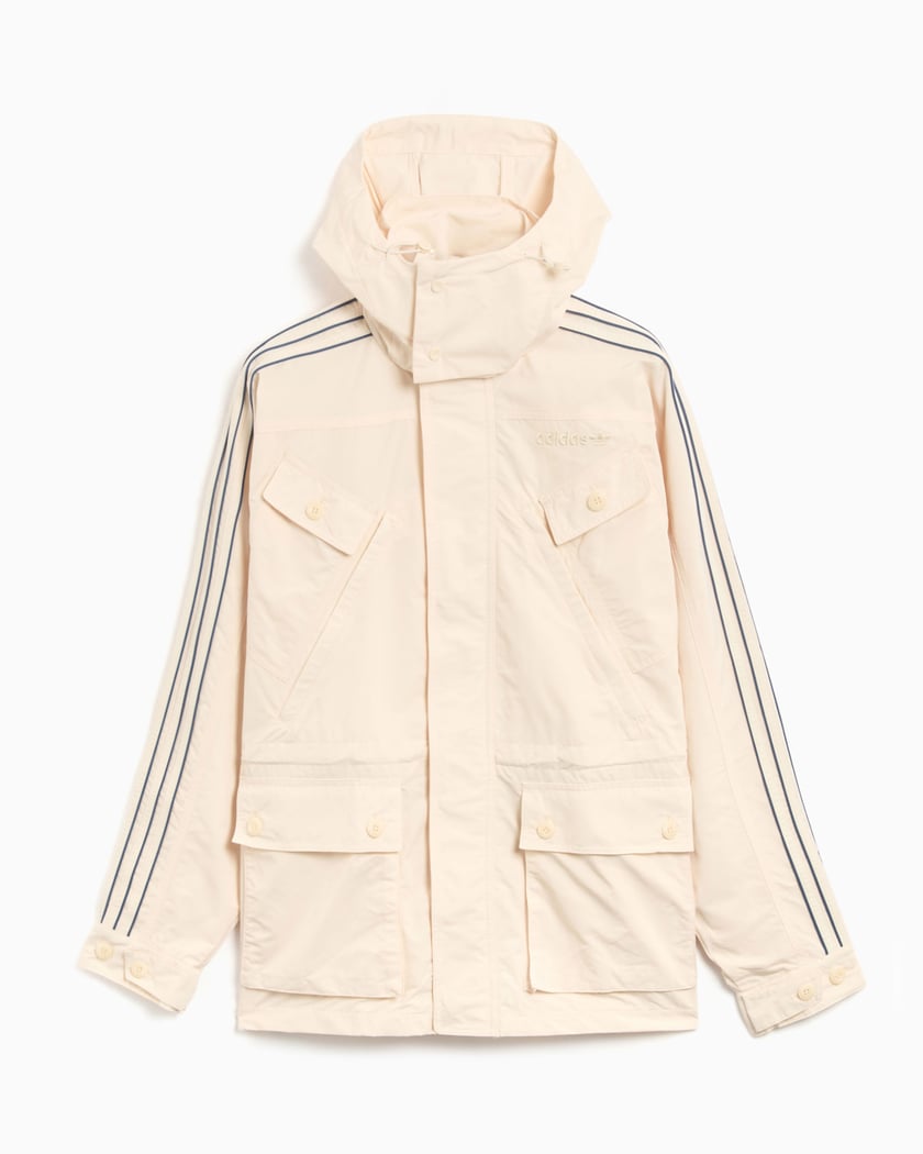 Adidas long windbreaker best sale