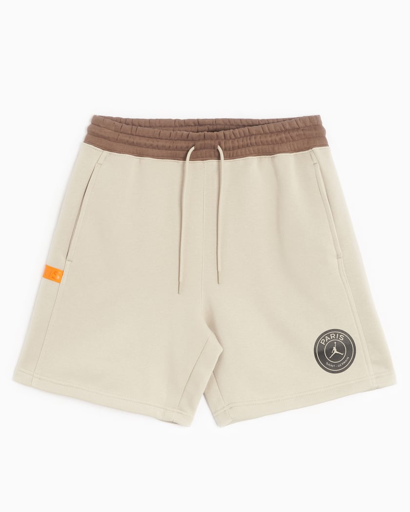 Jordan x PSG 23 Women s Fleece Shorts Beige DZ3269 230 FOOTDISTRICT