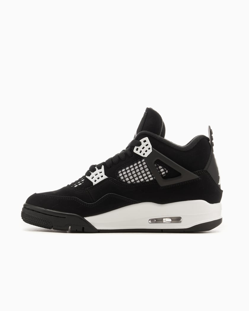 Air jordan retro 4 black and white 2025
