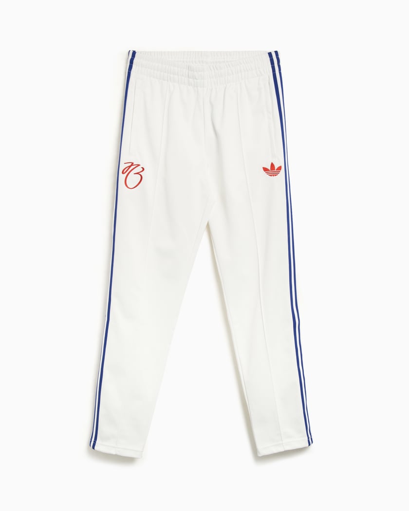 White and blue adidas pants on sale