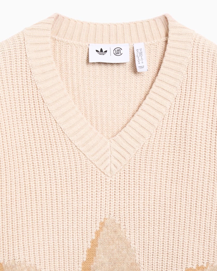 adidas Originals x CLOT Logo Unisex Sweater Beige IK2975