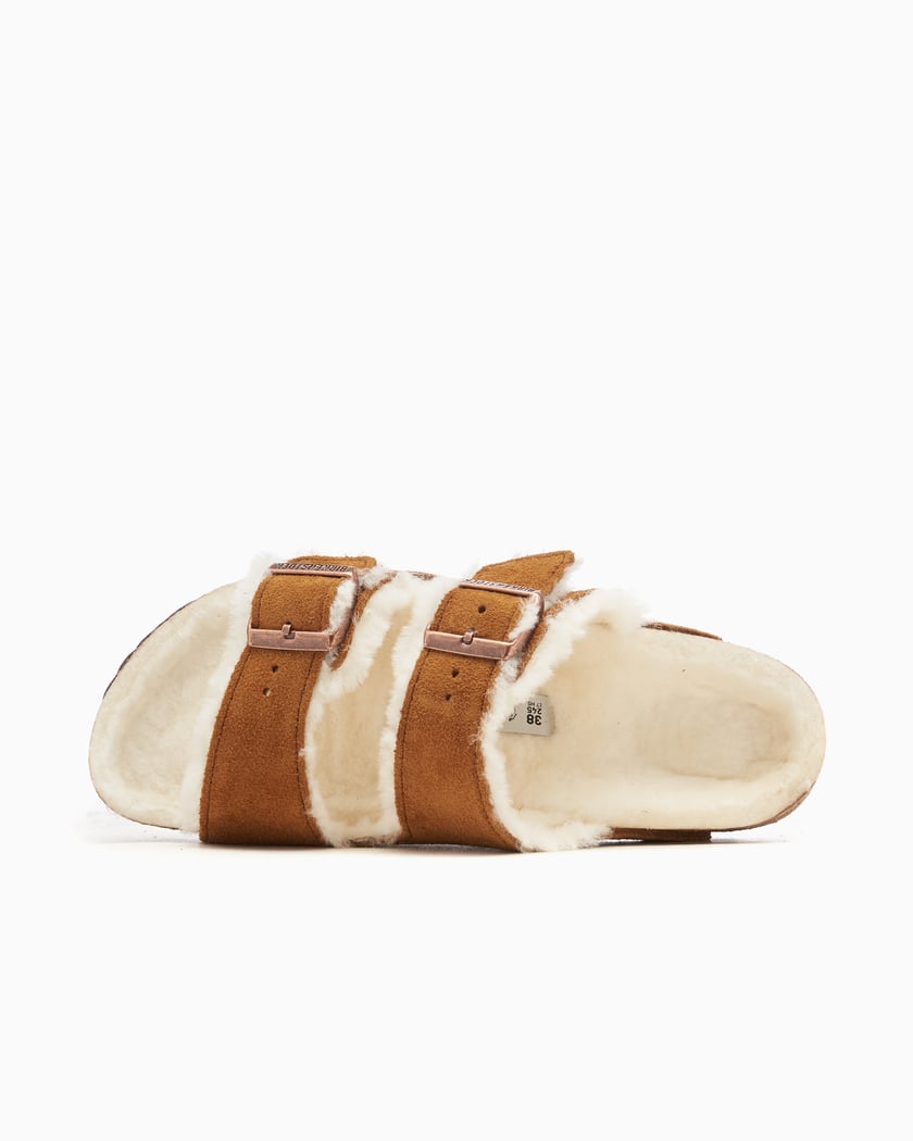 BIRKENSTOCK Arizona Shearling Suede Leather Narrow