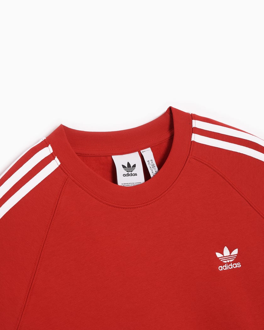 adidas Originals 3 Stripes Men s Sweatshirt Rood IM4508 FOOTDISTRICT