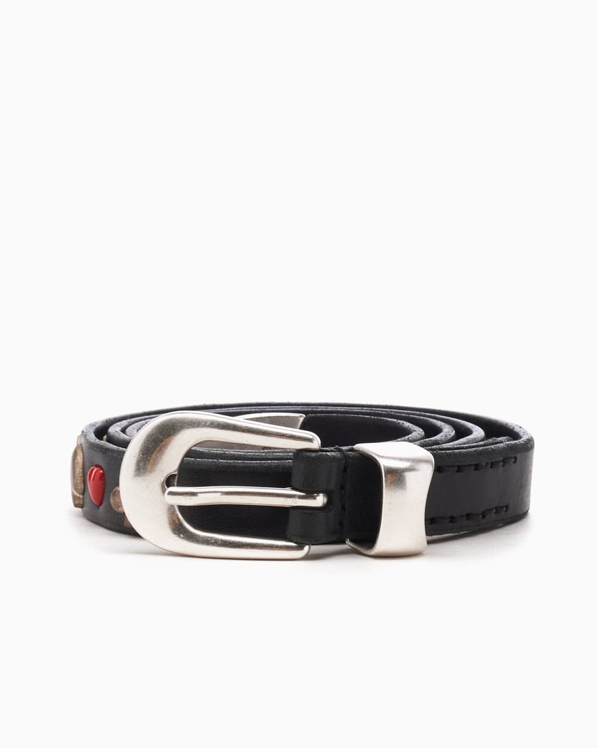 Our Legacy 2 CM Card Deck Unisex Belt Black A22482BB