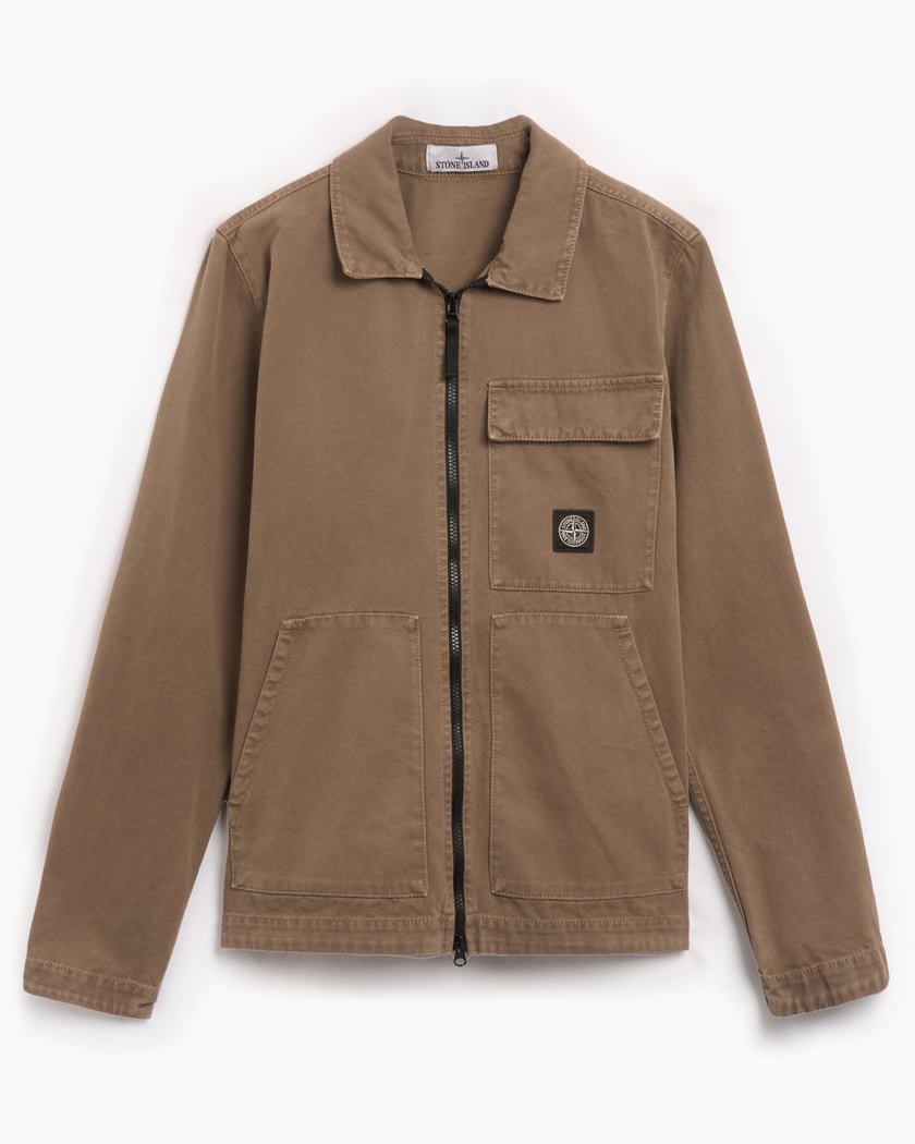 Stone island old effect overshirt deals