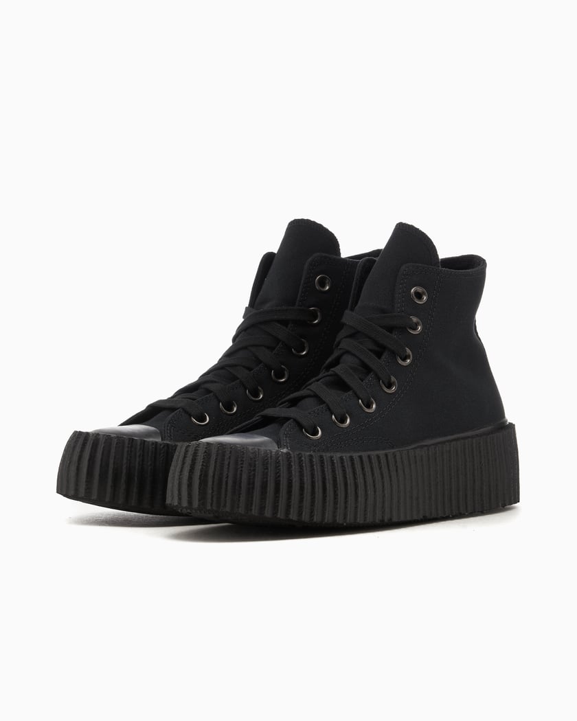 Black canvas high top converse store