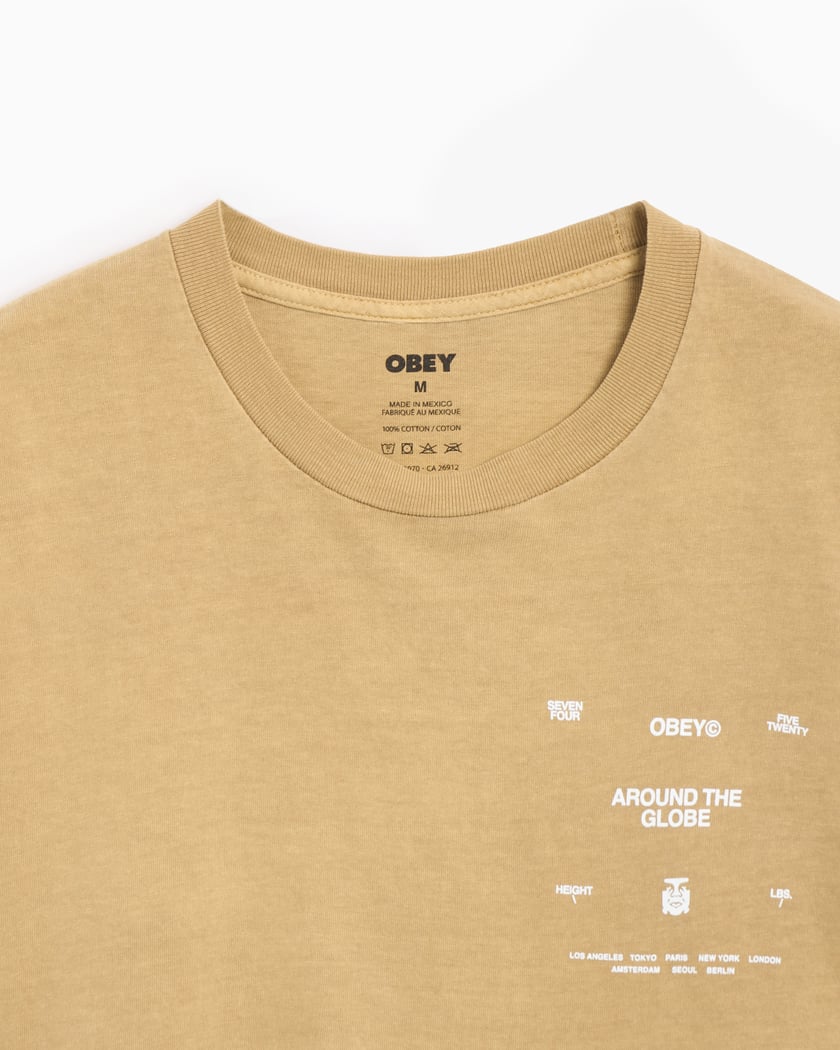 T Shirt Maglia Obey Uomo Established Works Eyes Pocket Tee SS