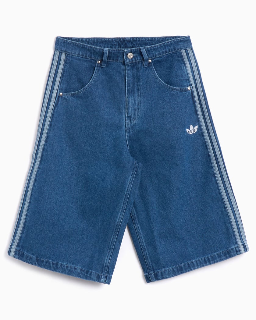 Calções Relaxed adidas Originals Firebird Denim para homem Azul