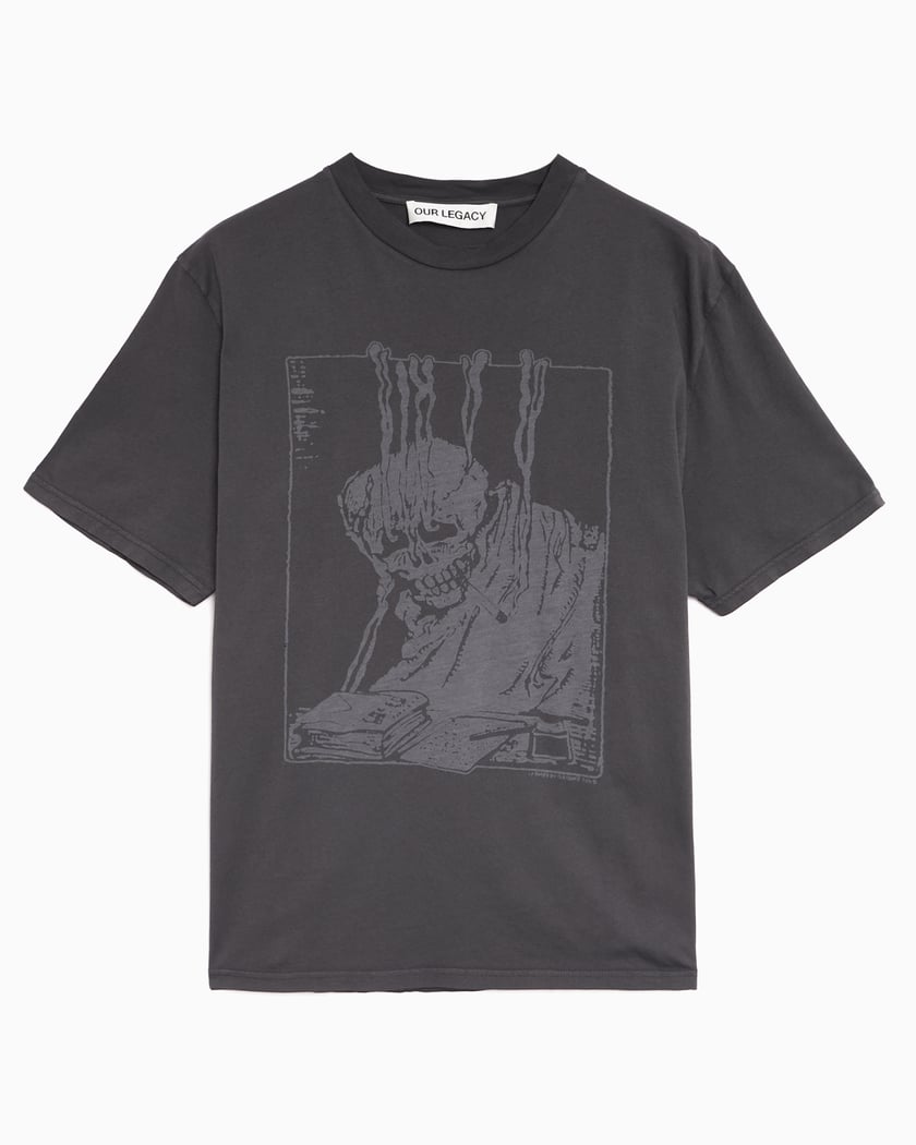 Our Legacy Tasty Raisin Lace Stencil Men's T-Shirt Brown M4256BRF