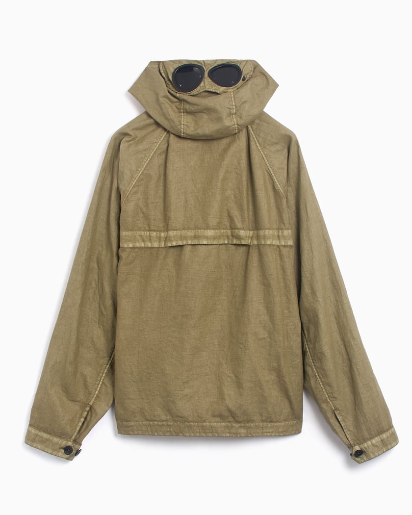 ジャケット・アウター C.P. COMPANY goggle jacket CP Company Men's Lino Wax Goggle Jacket Jas voor heren Groen