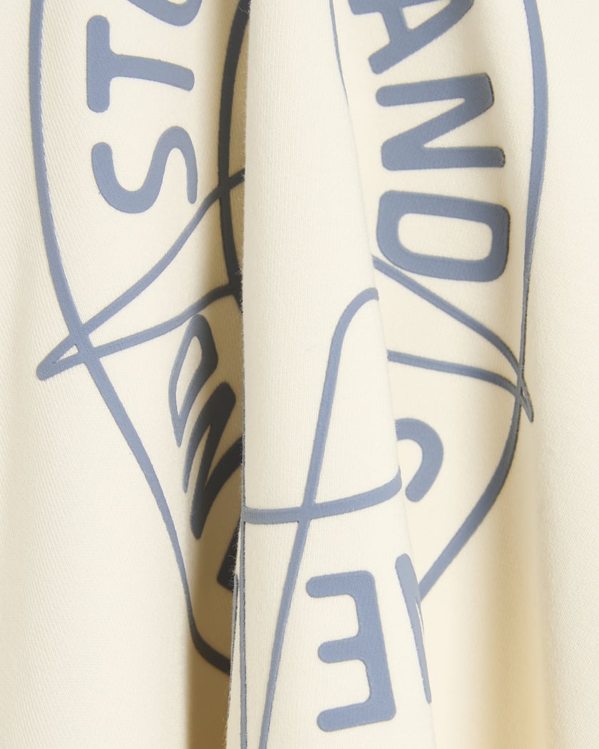 Stone Island Fleece Logo Men's Sweatshirt White L1S156100001-V0093