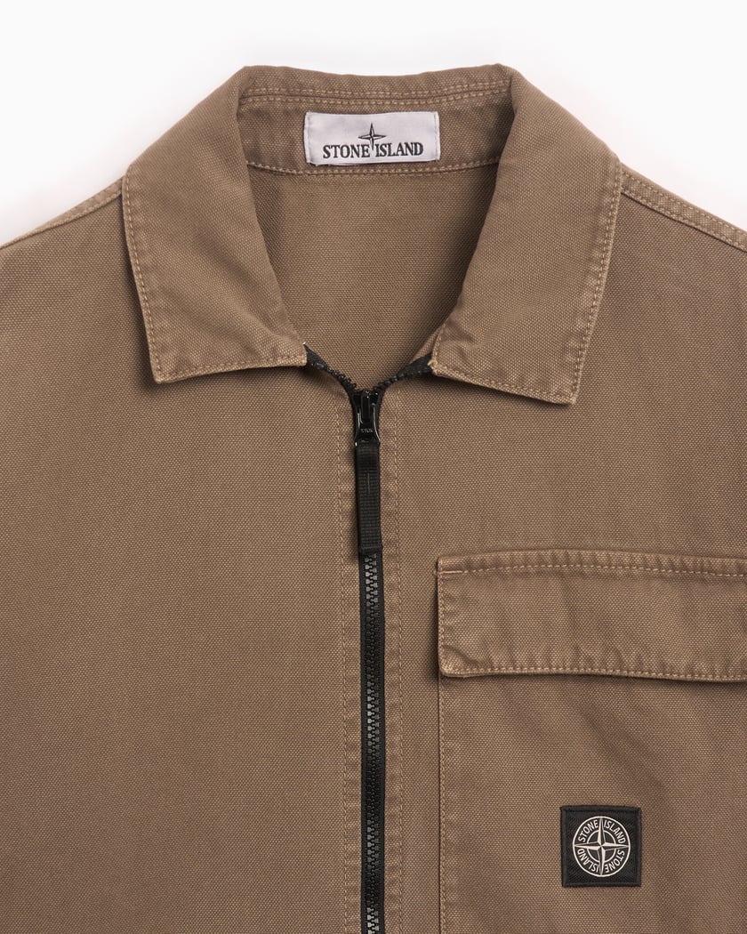 Stone island old effect overshirt store