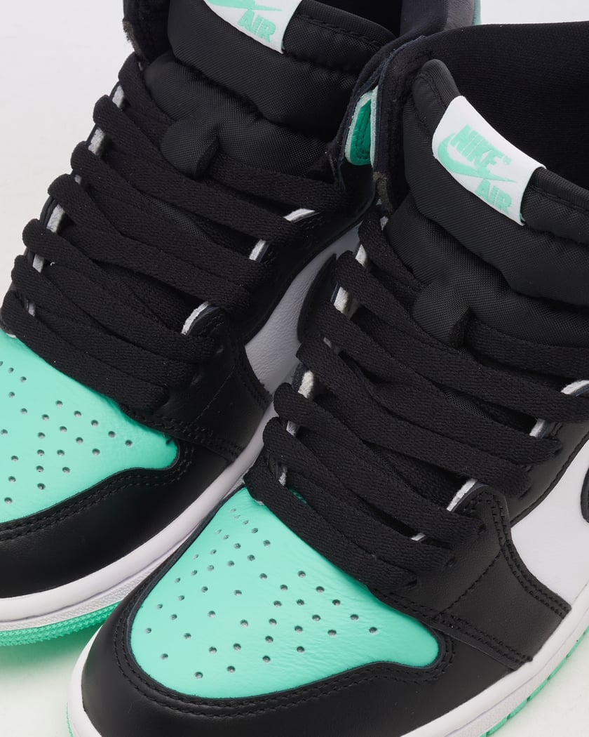 Mint green air jordans top