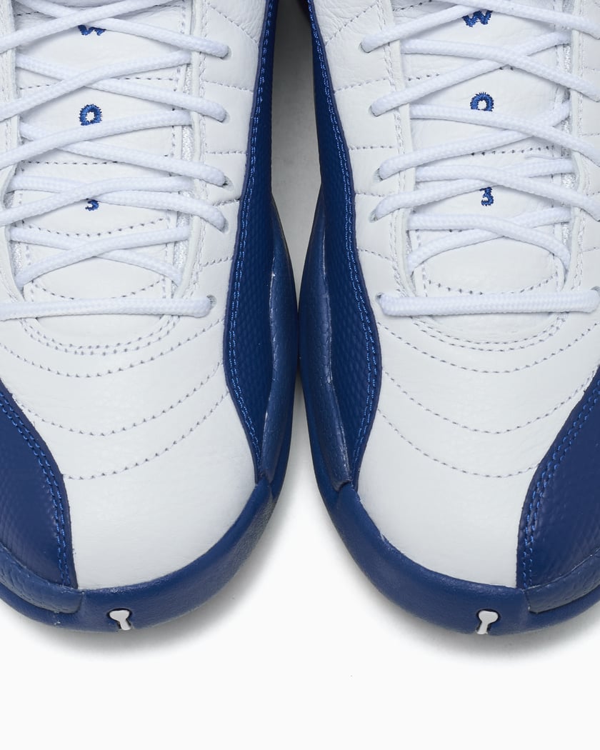 jordan 12s navy blue and white