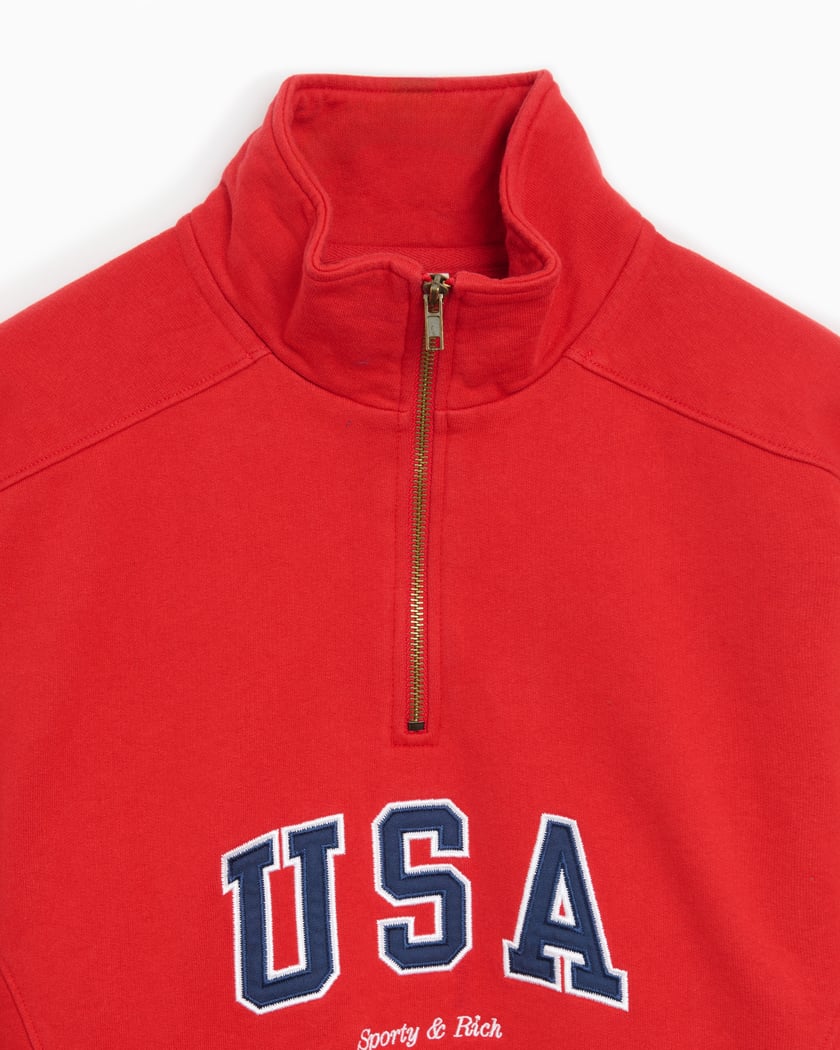 Unisex quarter zip pullover hot sale