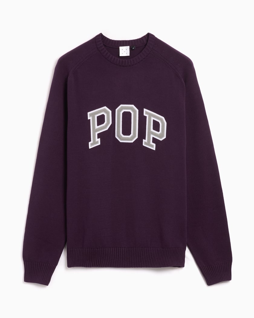 Pop Trading Company Arch Men's Knitted Sweater Morado