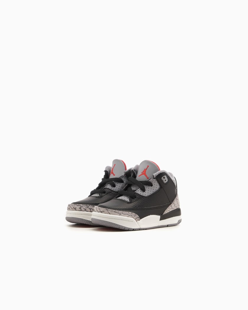 Air Jordan 3 Retro Black Cement Reimagined TD Schwarz DM0968 010 FOOTDISTRICT