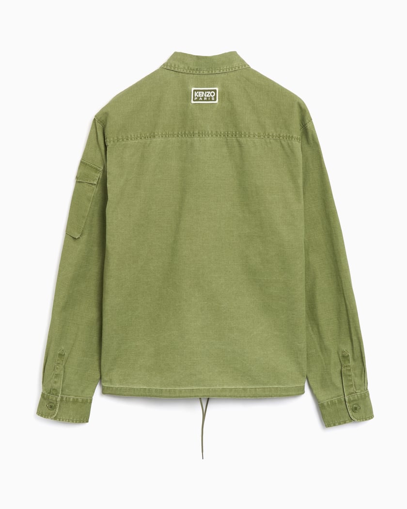 Kenzo Men's Pocket Overshirt Green FF55CH5339GD-48