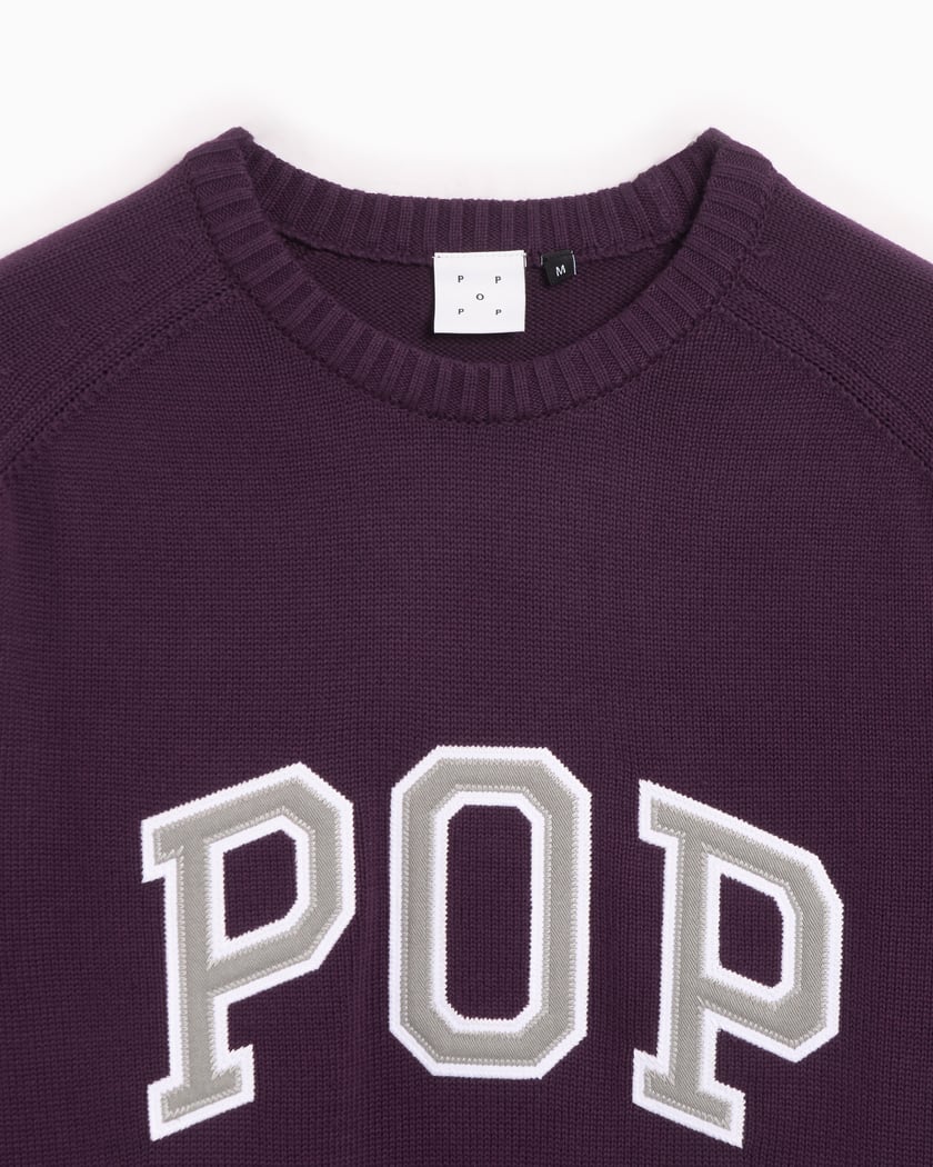 Pop Trading Company Arch Men's Knitted Sweater Morado
