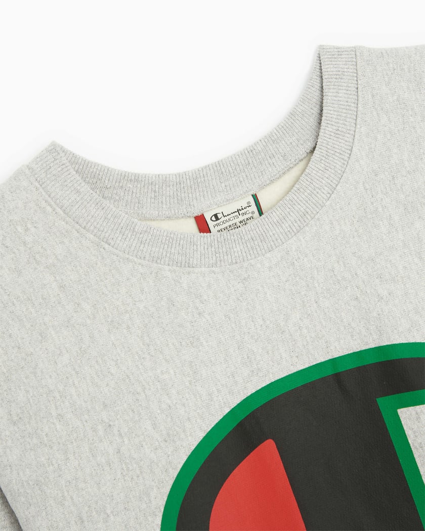 Champion sweater grey mens naranja hot sale