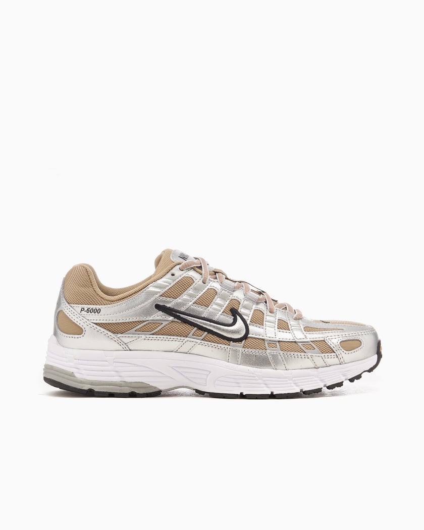 Nike P 6000 Khaki Metallic Silver Silver colored HQ3030 200 FOOTDISTRICT
